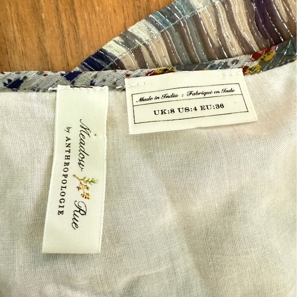 Meadow Rue Anthropologie Josie Tiered Dress sz 4 - Picture 10 of 15